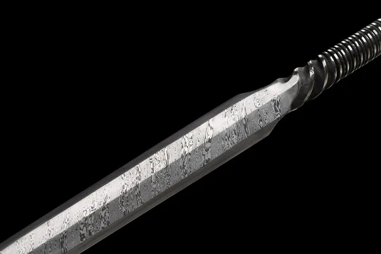 All-handcrafted one-piece sword, full-handled medieval archangel sword katana full tang Templar Ninja Samurai sword, combat prep view 4
