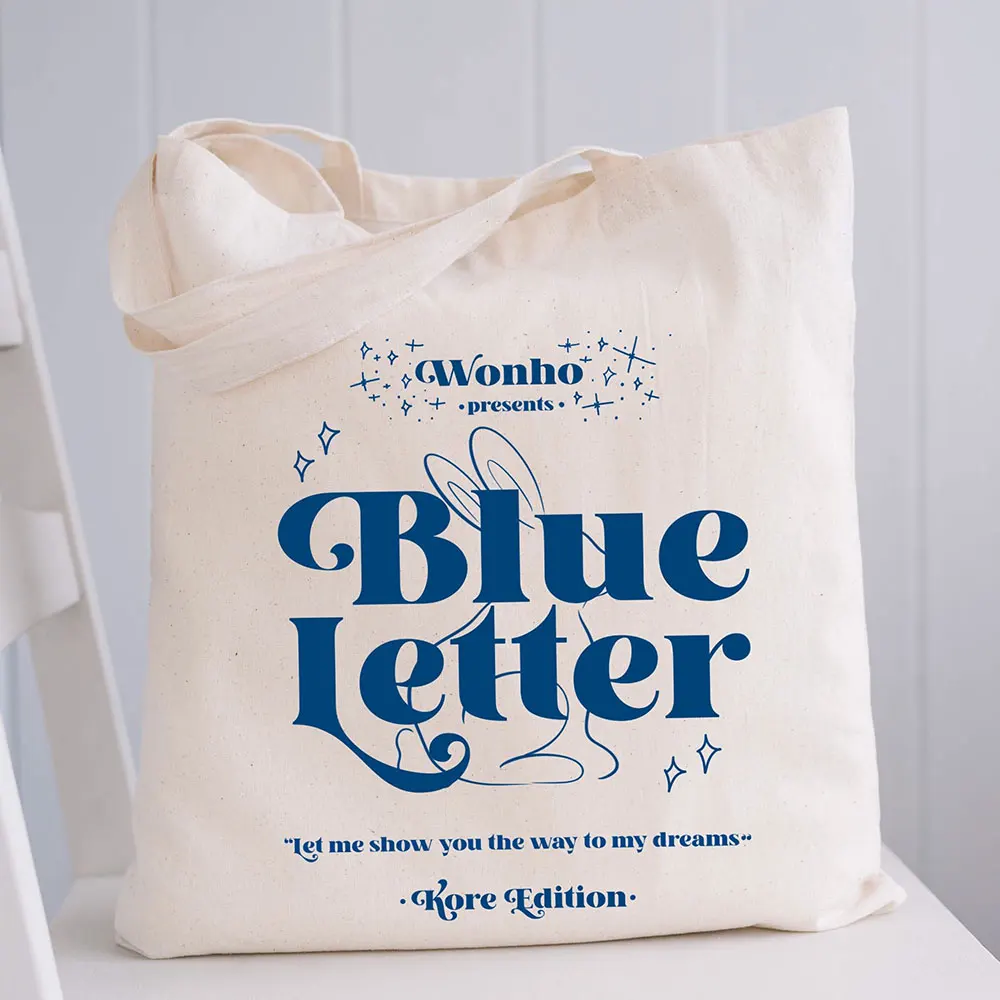 Txt Blue Hour Tote Bag Inspired  Designer Tote Bag  Canvas Bag  Shopping Bags  Bolsa Reutilizable Shopping Bags for Boutique