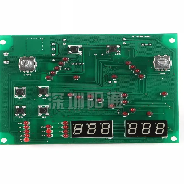 NBM-280 inversor de gás blindado máquina solda painel exibição regulador temperatura com display tubo digital duplo controle pulso javali