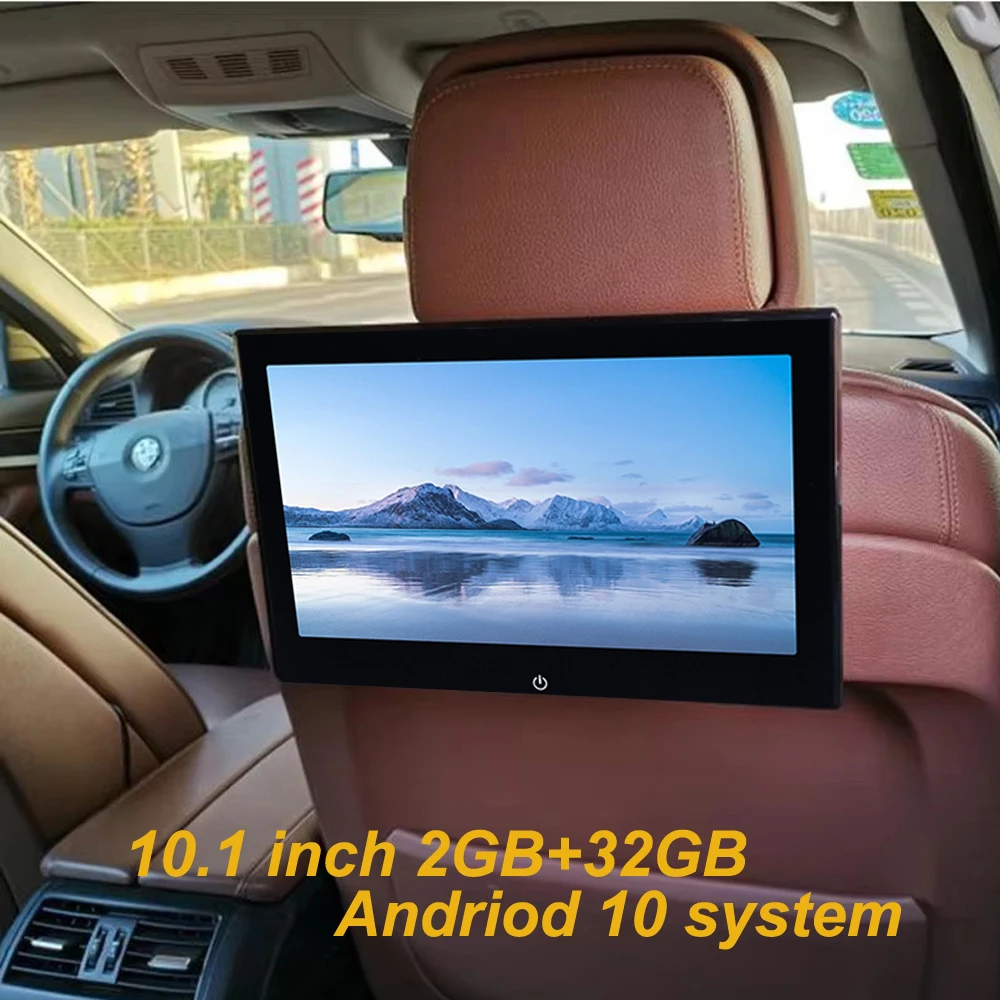 10.1 Inch Android Car Headrest Monitor Tablet PC GPS Tracker 4K WIFI Video Player Monitor 2G RAM 32GB ROM Dash Andriod Monitor