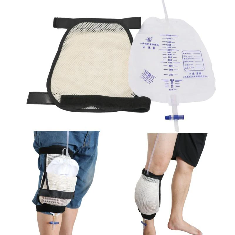 Urine Collection Bag Bind Leg Holder Drainage Strap Fixed External Bag Catheter Stabilization Device For Urinary Incontinence