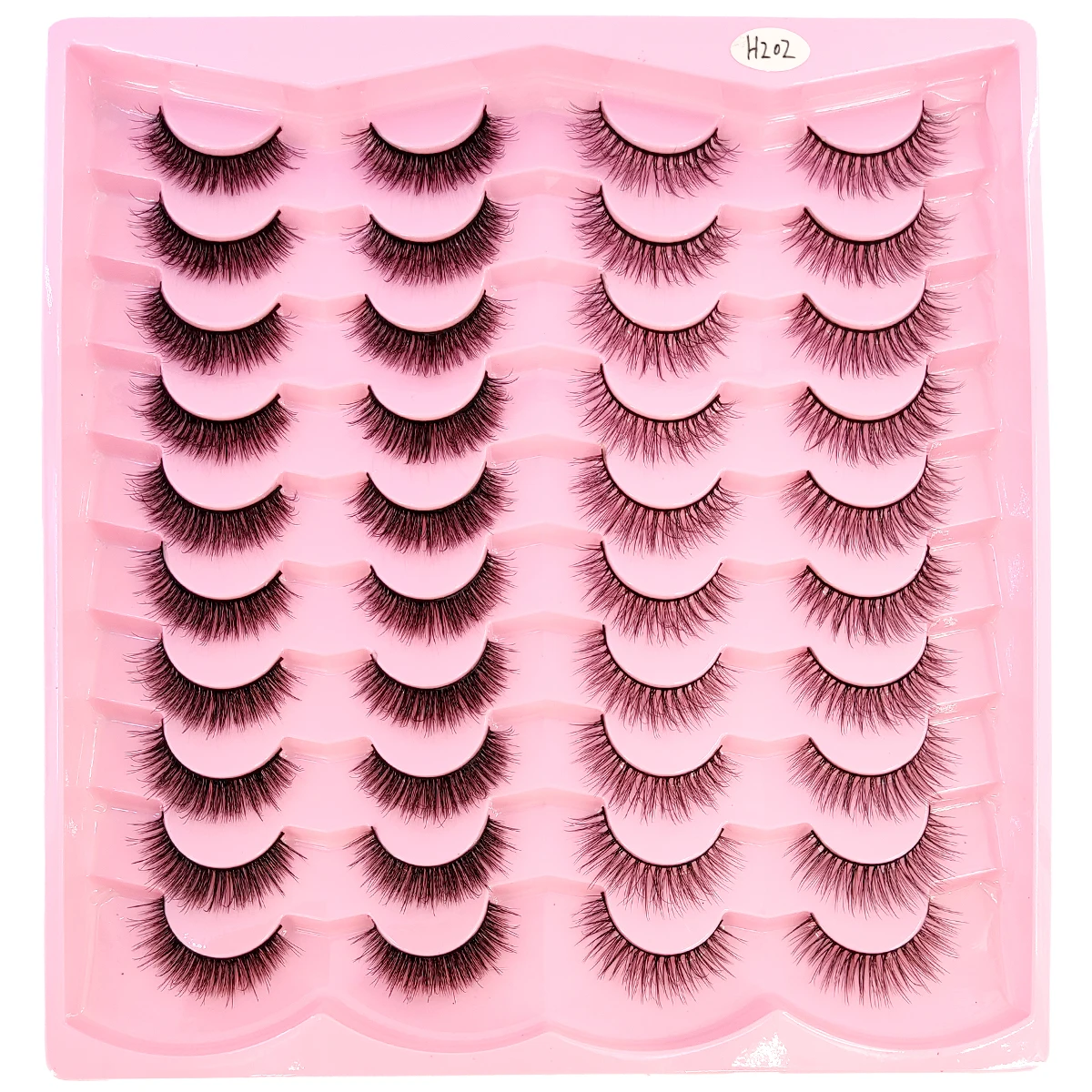 Nuove 20 paia di ciglia naturali lunghe di visone artificiale 3D e set per il trucco con ciglia di visone ciglia estese e ciglia corte