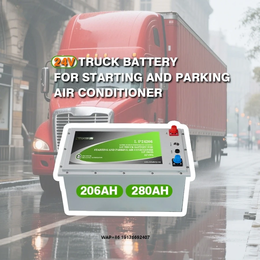 

CTS 24V 200Ah Heavy Duty Truck Batteries 24V 206Ah 280Ah LiFePO4 Battery Powered Truck Air Conditioner Lithium Ion Pack Product