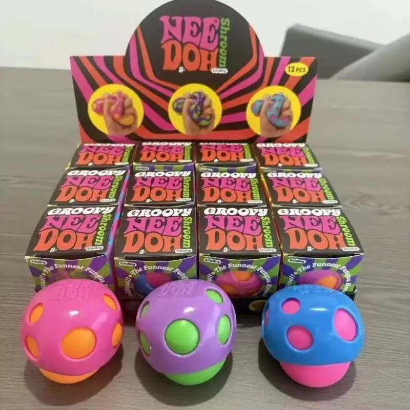 Squishy Toy Cute Small Mushroom Needoh Stress Relief Flour Filled Quick Rebound Cross Border New Arrival Decompression Toy