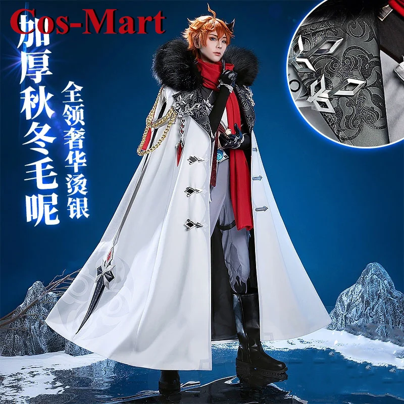 

Cos-Mart Game Genshin Impact Tartaglia//Pantalone/Il Dottore Cosplay Costume Fatui Cloak Activity Party Role Play Clothing