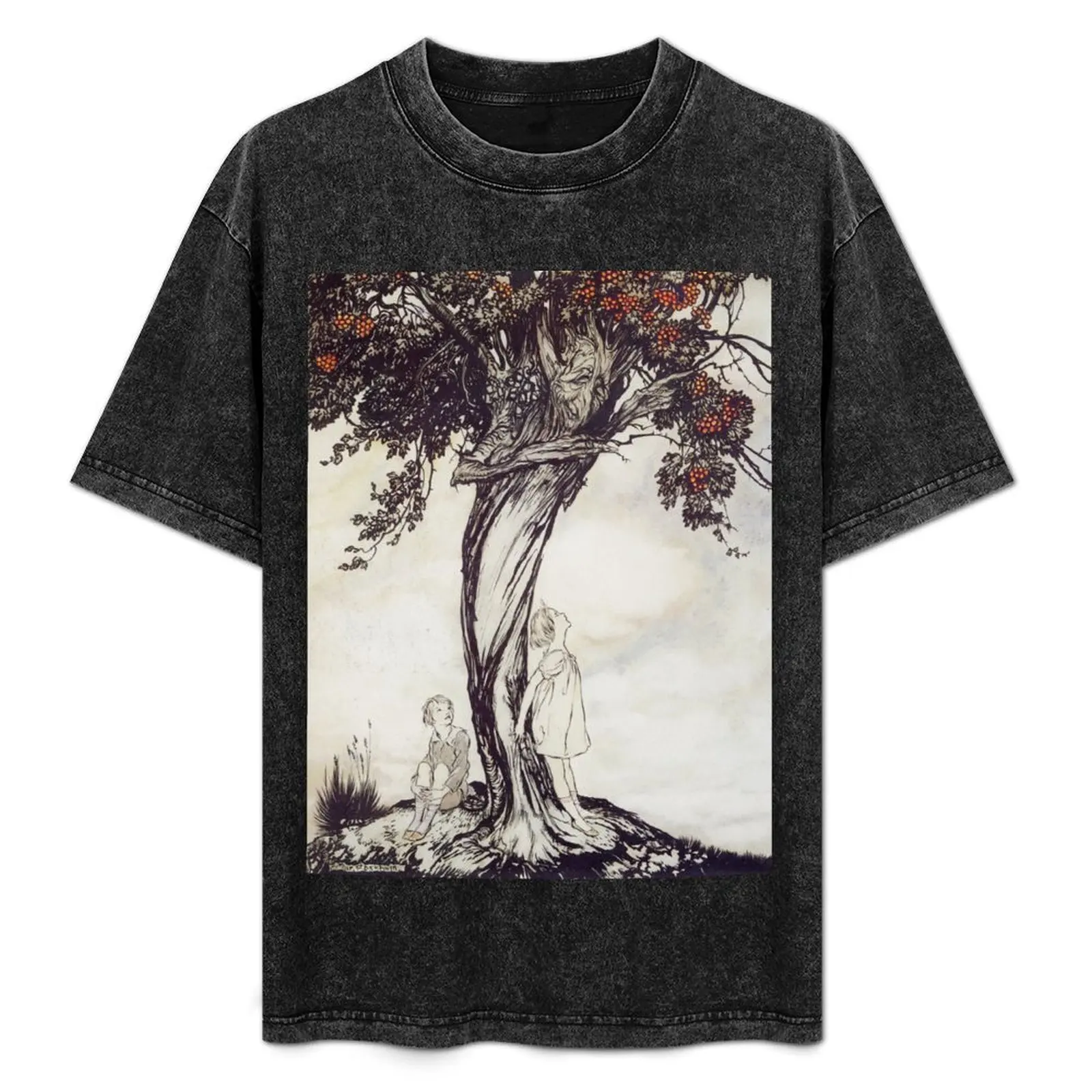 

Arthur Rackham: The Hawthorne Tree T-Shirt blanks street wear tees Blouse big and tall t shirts for men