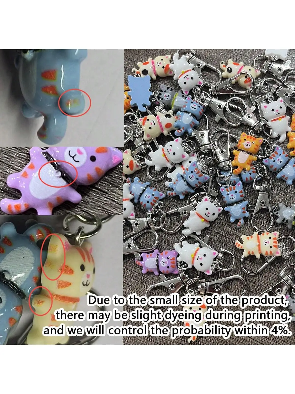 7pcs Cat Keychain For Men And Women Cartoon Accessories Durable Keyring With Lobster Clasp Decorative Gift For Bags Car Keys - AliExpress 36 - Image 3