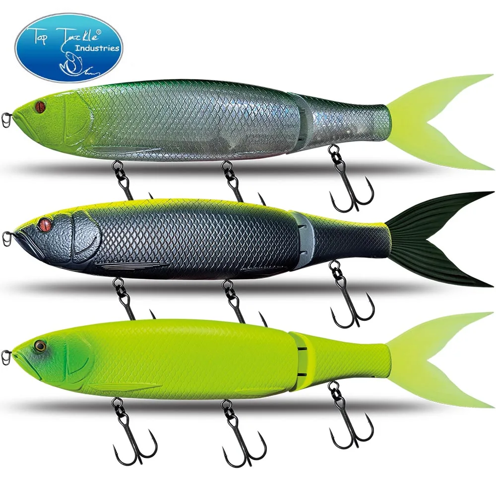 Esca da pesca 370mm esca da nuoto snodata galleggiante/affondante 19 colori gigante esca dura sezione esca per Big Bait Bass Pike Lure