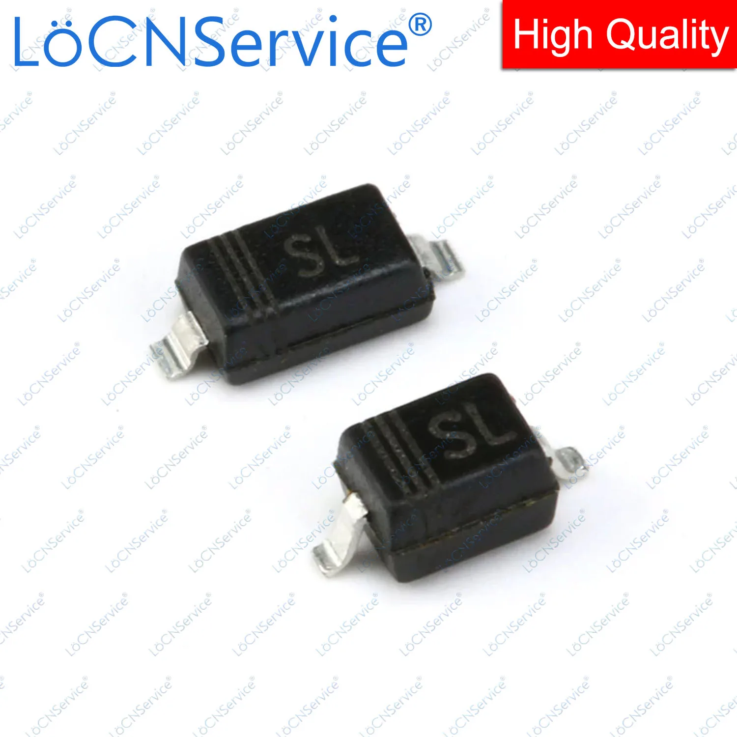 LoCNService-diodo SMD 3000, 1206 unidades, 1N5817, 1N5819, SOD123, SOD323, SOD523, 0805, 0603, SS14, SS12, SJ, S4, SL, 3216, 5817, alta calidad