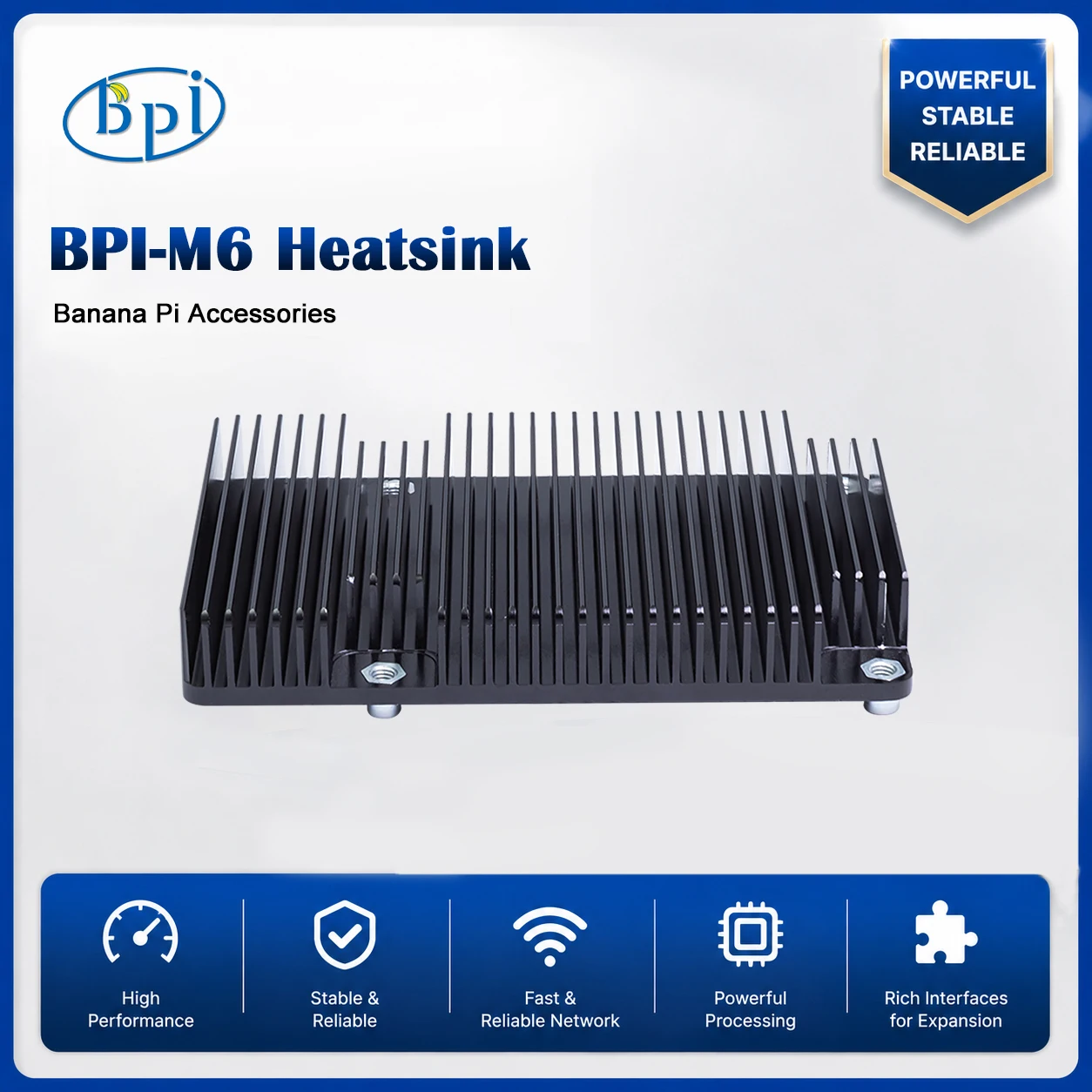 BPI-M6 Aluminum Heatsink FAN Passive Cooling Thermal Solution Banana Pi Board Computer Accessory