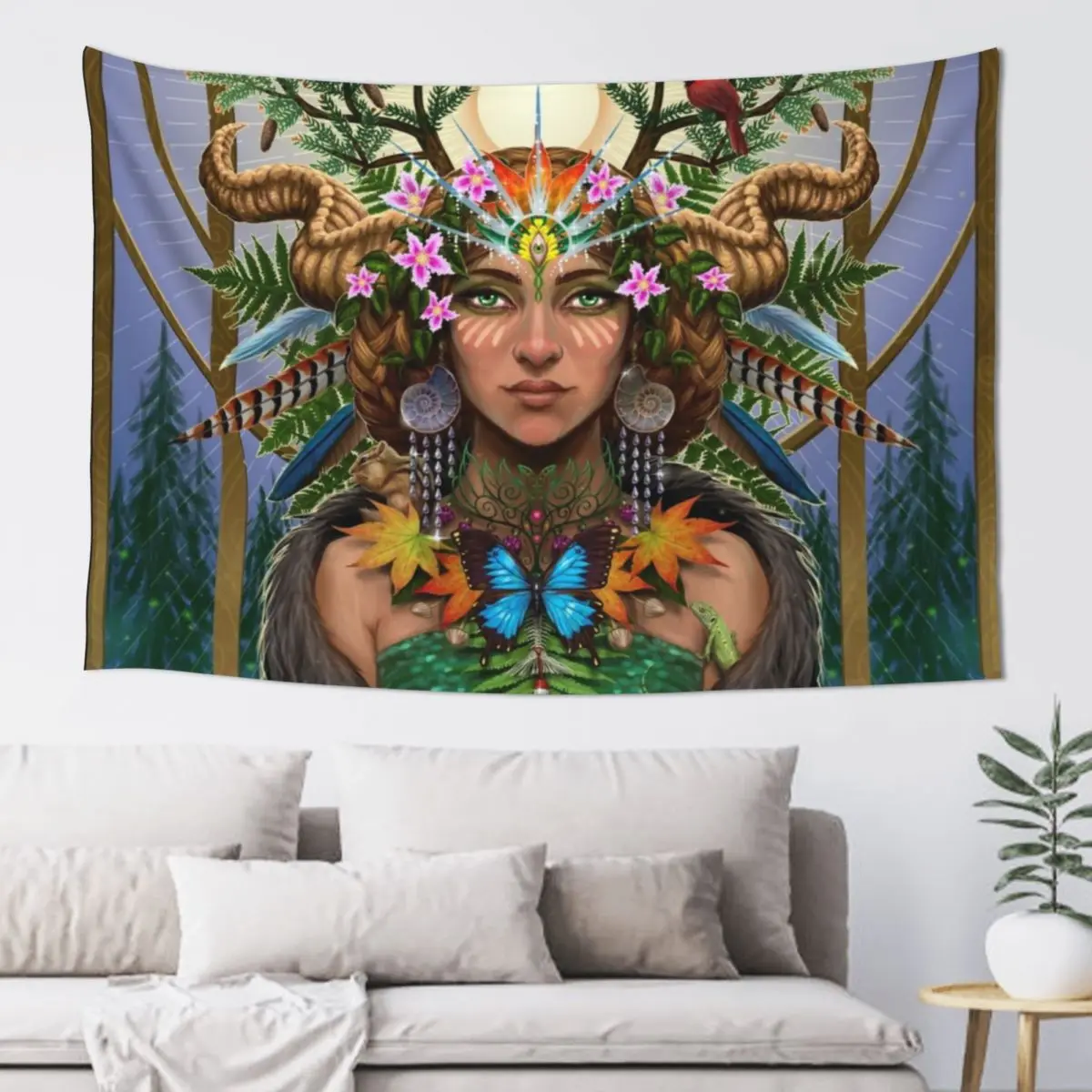 

Divine Gaia Tapestry Decorative Wall Mural Decoration Room Decorations For Room Korean Room Decor Tapestry