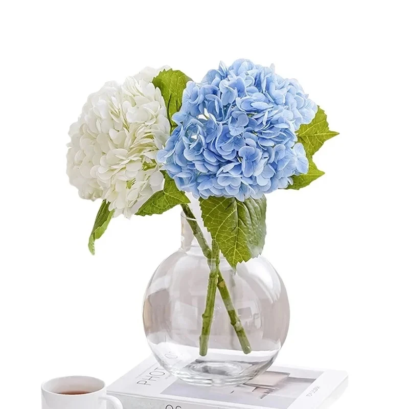 Künstliche Blumen Seide Hortensien Valentinstag Hochzeit Braut Gefälschte Bouquet Haus Festival Heißer Verkauf Foto Decora Diy Geschenke