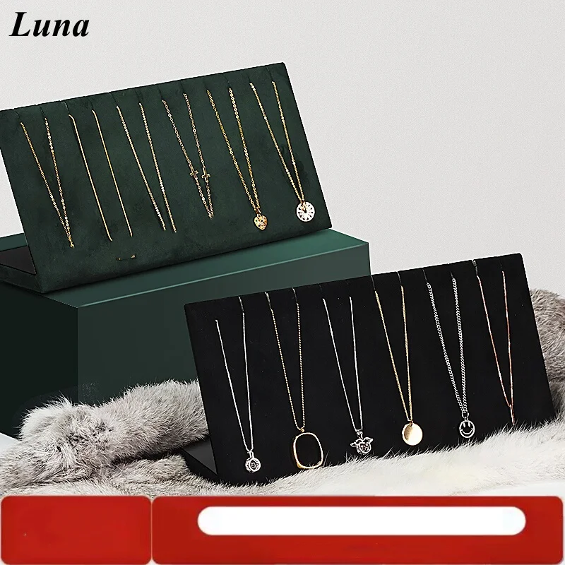 

Velvet Jewelry Display Stand - Multi-Purpose Earring Necklace Holder & Ear Stud Bracelet Hanger, Jewelry Organizer for Market St