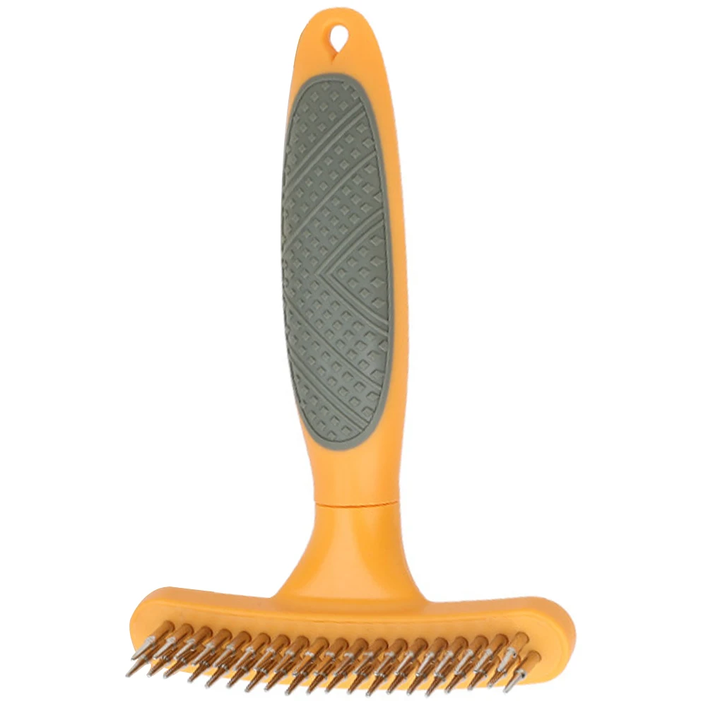 

Grooming Rake Brush For Dogs Fine Grinding Metal Tooth Durable Dog Comb Dematting Rake Pet Hair Remover Dog Shedding Cleaner