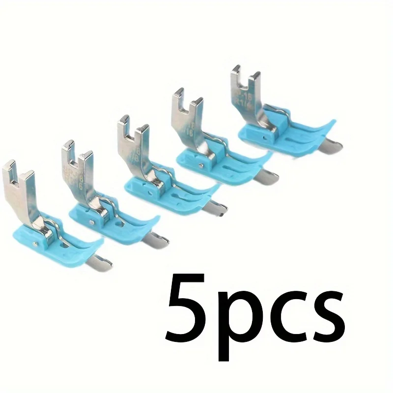 5 قطع من البلاستيك المسطح للسيارة SP-18 خط ضغط حافة التوقف الأيسر والأيمن أكسفورد مع قدم ضغط السكين باللون الأزرق