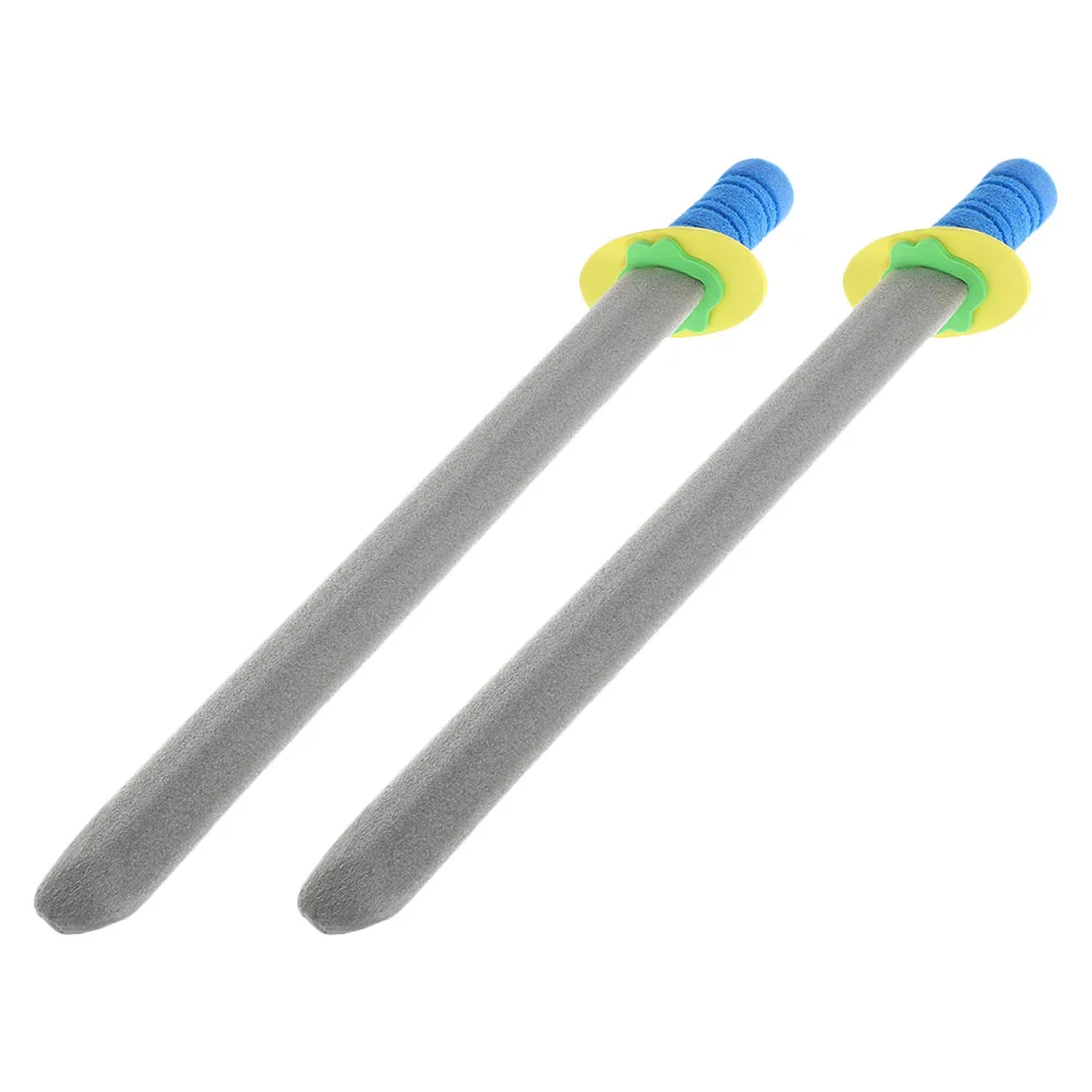 2 Pcs Makeup Costume Props Fencing Foam Sword Child Toys Pirate Swords Kids for