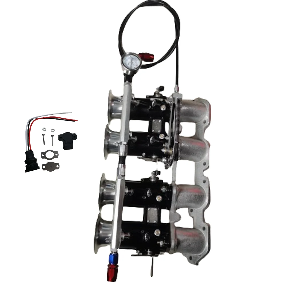 

TZ7-2-45B-1 FAJS 40/42/45/48/50/55DCOE Throttle Bodies Kit for VOLVO PENTA B200/230 Carburetor to EFI, BLACK or SILVER