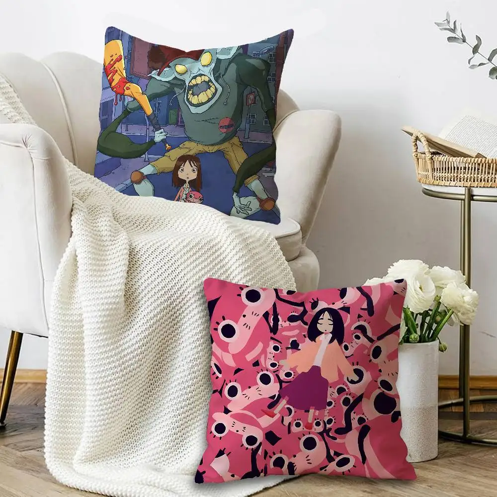 P-Paranoia Agent Office Cushion Pillowcase Car Cushion Cover45X45CM Lumbar Pillowcase Sofa Pillowcover