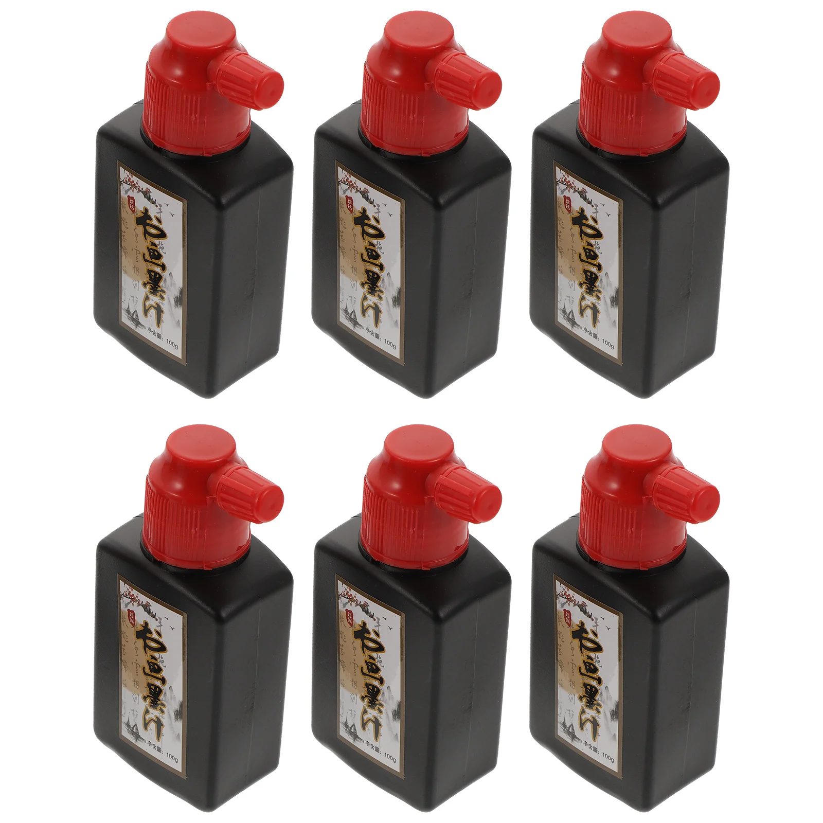 6pcs Calligraphy Ink Stable Color Greeting Cards Invitations Paper Craft Writing Desktop Decor Painting Tools Stationeries