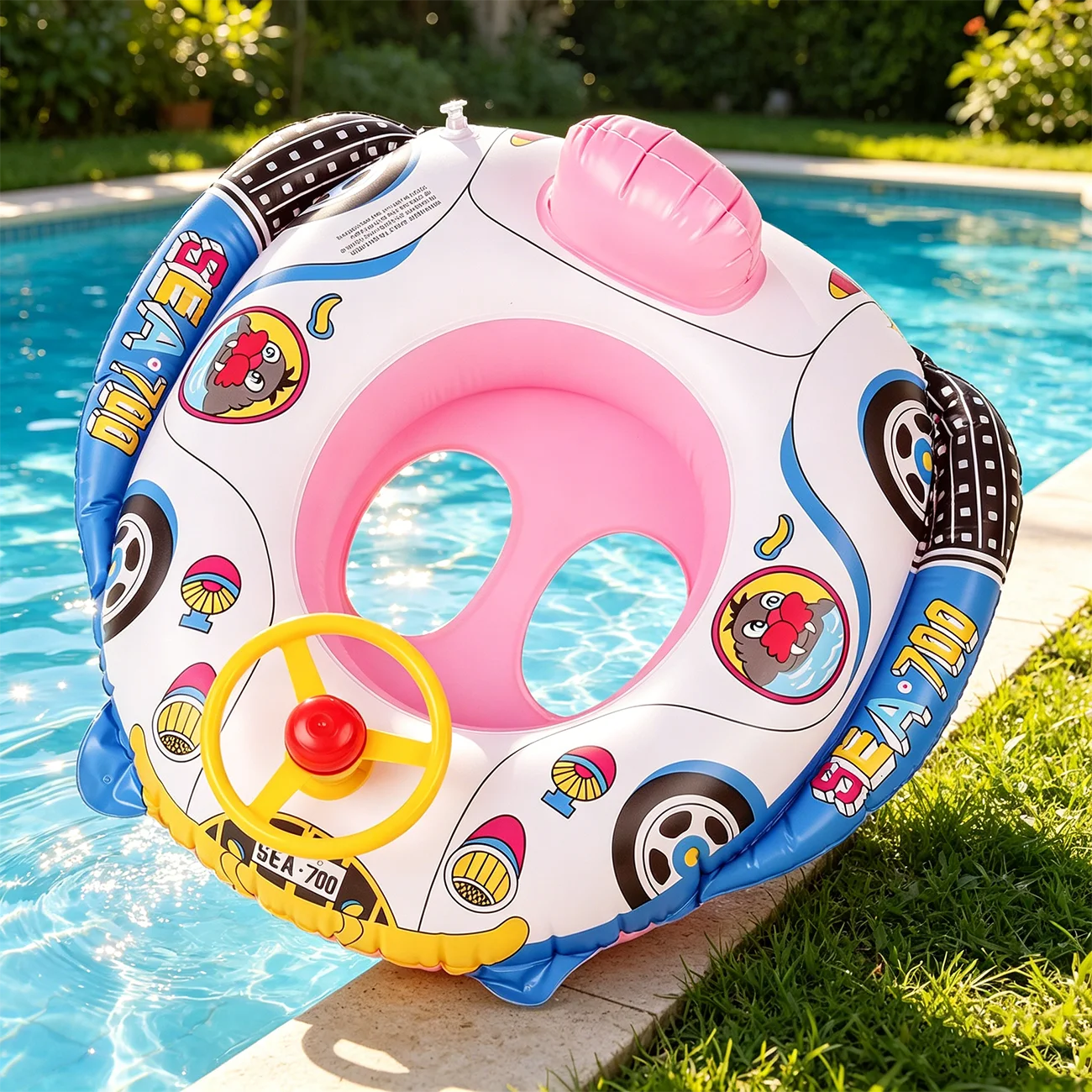

1PC Inflatable Pool Float PVC Summer Swim Float Air Bed Lake Boat Swimming Floats, Surfing Raft Bodyboard Floating