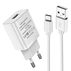 Fast Charger EU Plug USB Charger Quick Phone Charger For Samsung J6 Prime J2 Core A7 2018 M20 M30 Charger Phone Accessories