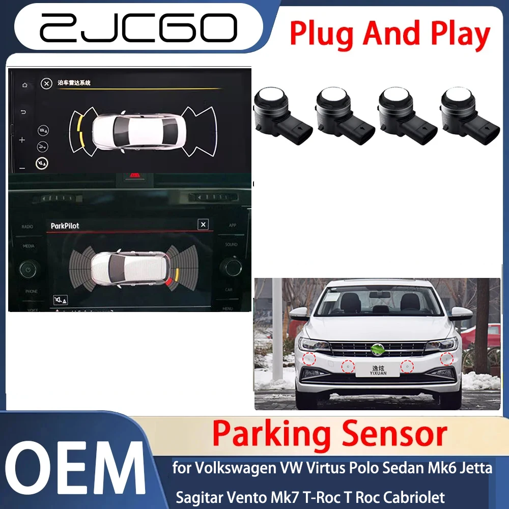 

Parking Sensor Sensors Buzzer Radar Sound Alert System for Volkswagen VW Virtus Polo Sedan Mk6 Jetta Sagitar Vento Mk7 T-Roc T