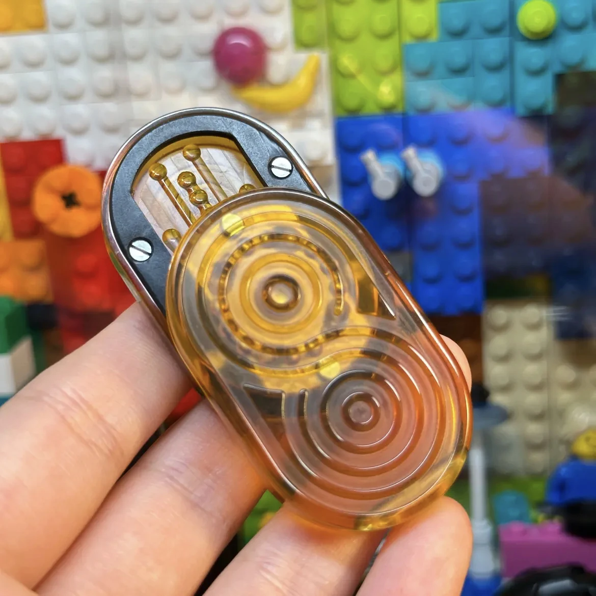 EDC Kreative Geist Zappeln Spielzeug Metall Drei-schicht Push Fidget Slider Sensorischen Anti Stress Zappeln Spielzeug
