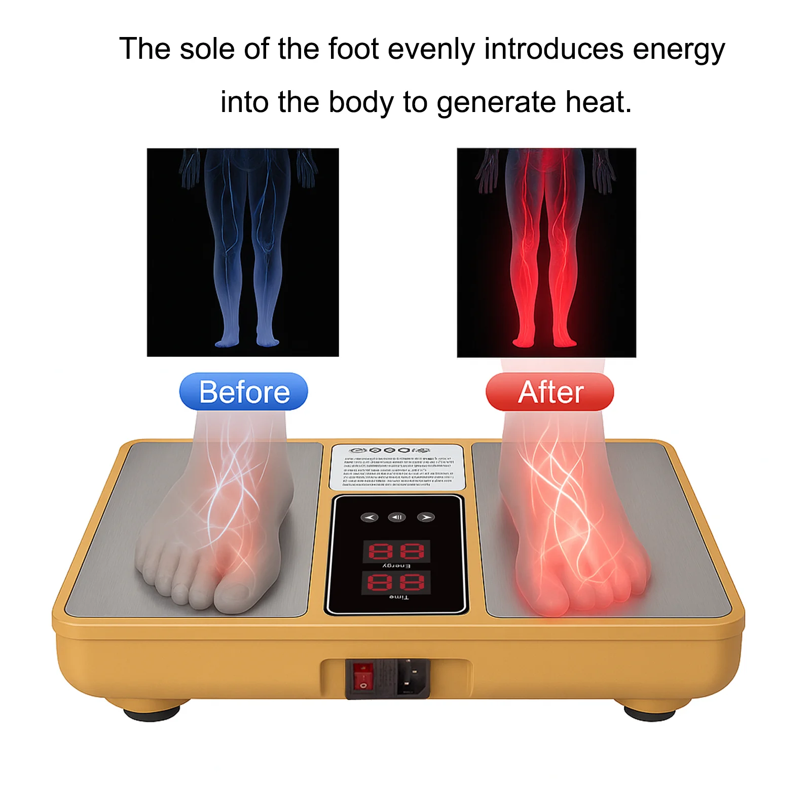 

Foot Massager Machine - for , Muscle , Feet & Leg Circulation - Perfect Item Foot Massager Kneading and Compressure Machine