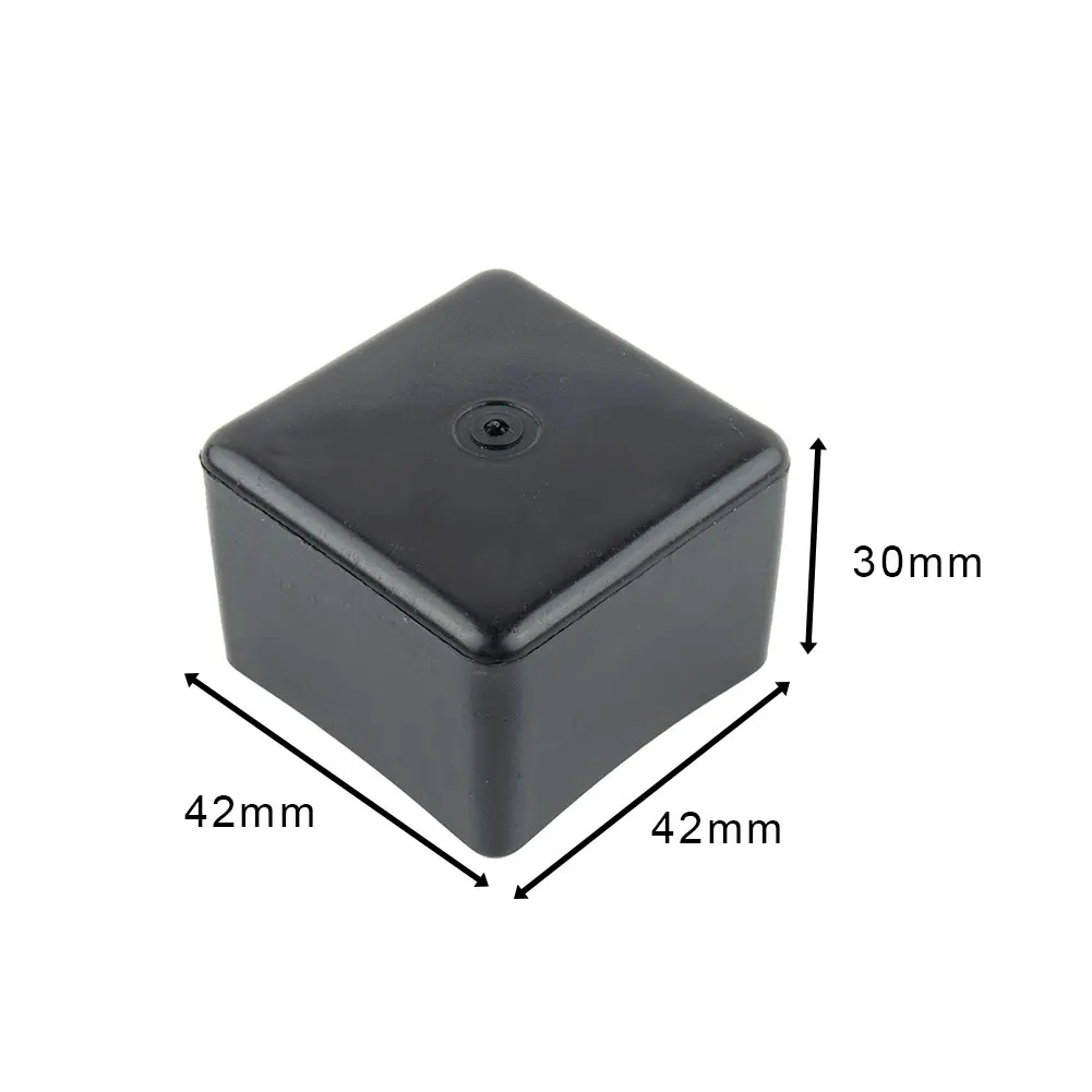 Solar Panel End Cap Cover Photovoltaic Solar Rail PV Profile Aluminum Alloy   Black 40x40mm End Cap Solar Rail Mounting Accessor