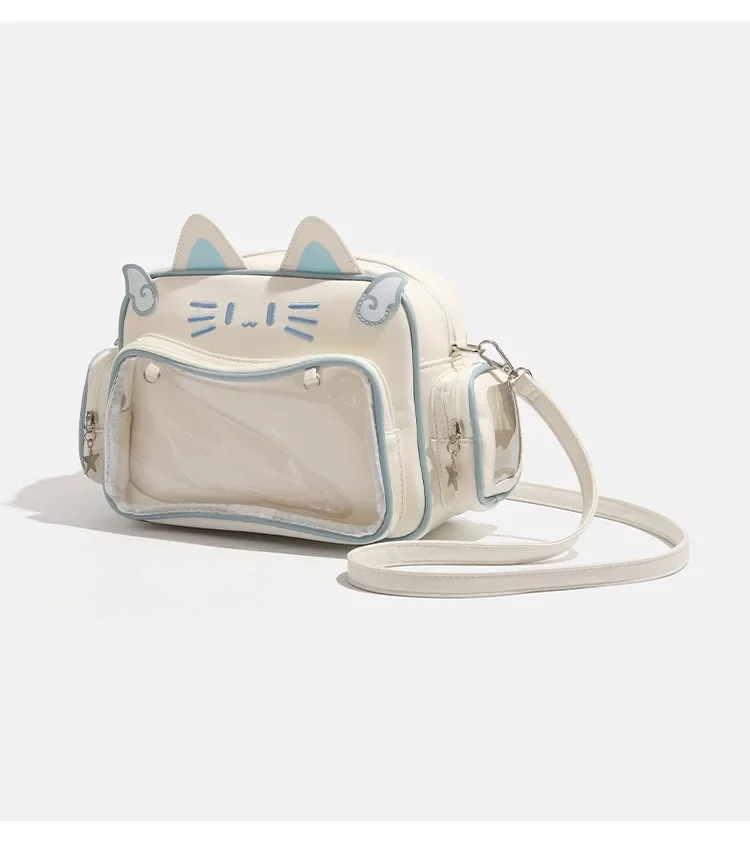 Y2K Millennium Spice Girl Großraumige Cat Pain Tasche, Fünffarbig, Vielseitig, 2026 Neu, Bar Grain, Vielseitige Einzel-Schulter-Umhängetasche – Detail 7