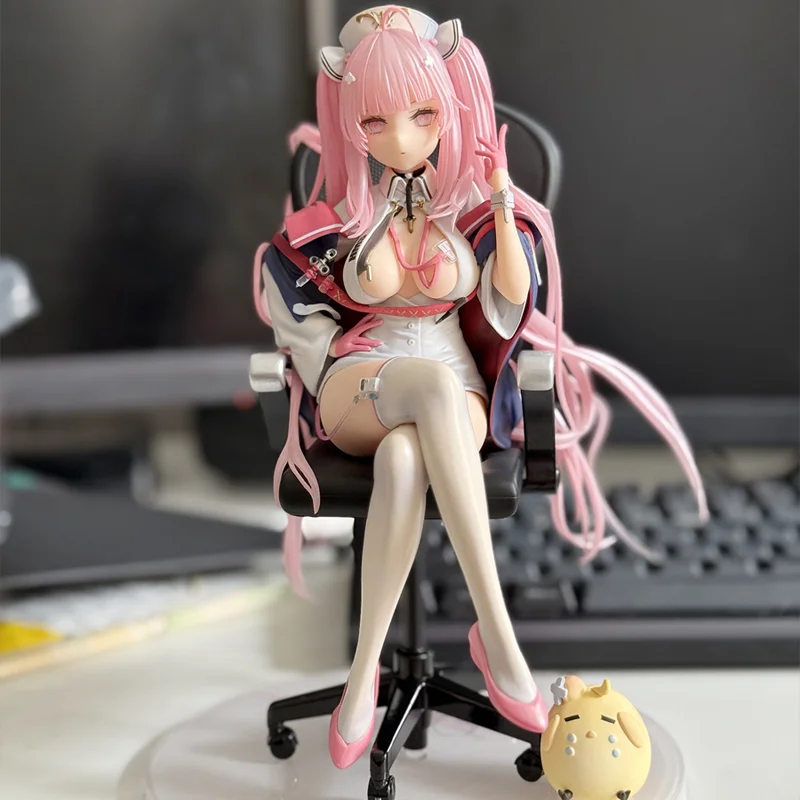 

Blue Route Orphanage Figurine Nurse Attendant Astronomical Handmade Sitting Chair Anime Model Decoration Action Toy Figure Gifts