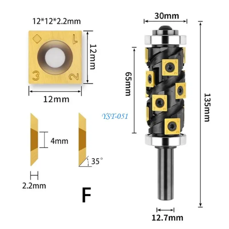 

E15A Milling Cutter Router Bit Reduces Vibrations Disposable Blade For Wood Trimming