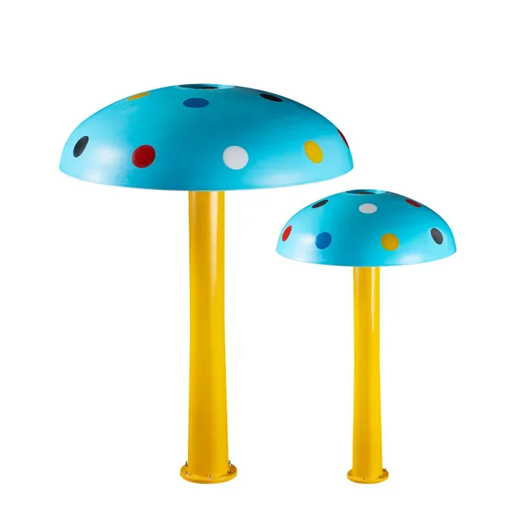 Water park children jungle aqua fiberglass mushroom waterfall for pool waterfall fiberglass mushroom