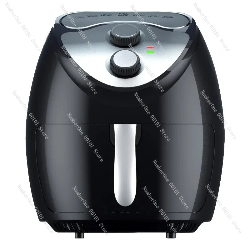 Retro electric air fryer, 6L large capacity, automatic power-off protection