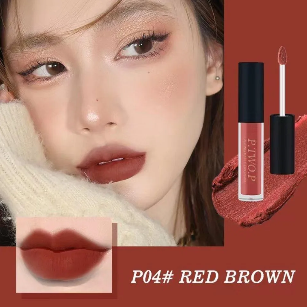 3Pcs New Waterproof Matte Liquid Lipstick Set Long Lasting Nonstick Matte Red Lipstick Moisturize Velvet Lip Gloss Lip Makeup