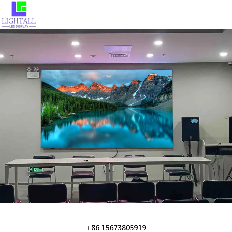 

LIGHTALL P2mm 640x480mm Indoor Full Color LED Display 800cd Brightness 3-Year Warranty Wall-Mounted Front Maintenance IP65
