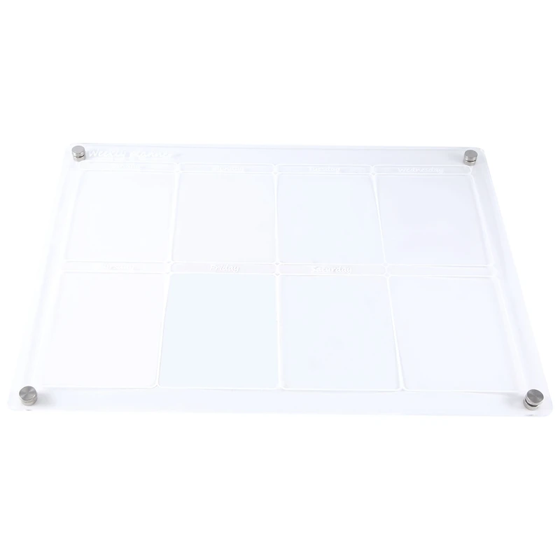 Dry Wipe Calendar Magnetic Board Weekly Planner Transparent Magnetic Erase Magnetic Easy To Use A