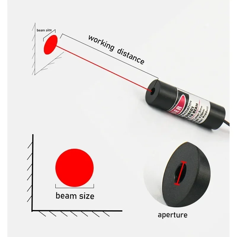 30mw 100mw 200mw 635nm 520nm Red Green Dot Laser for Industrial Measuring