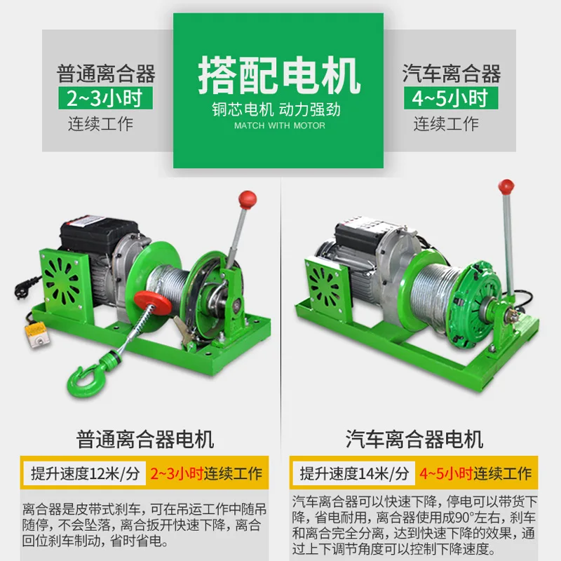 Dźwig Domowy Podnośnik 220v Mały Elektryczny Kolumnowy Uchwyt Dekoracja Wnętrz Podnośnik do Drzwi i Okien