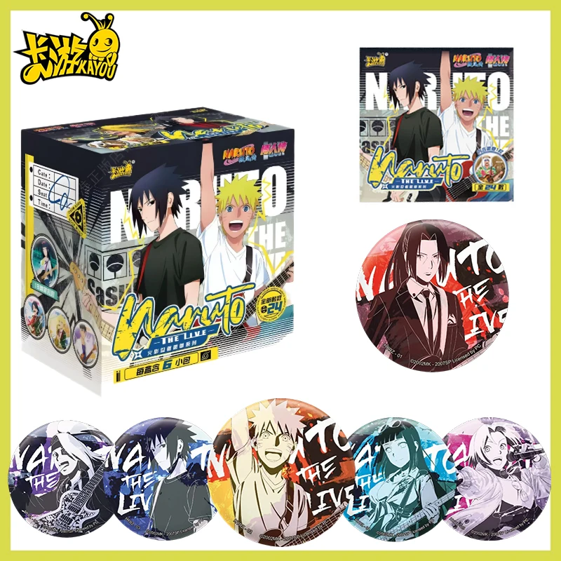

Hot Naruto Rock Star Series Tin Badge Keychain Kayou Anime Pin Button Badge Hanging Ornament Kids Collection Exquisite Gift Toy