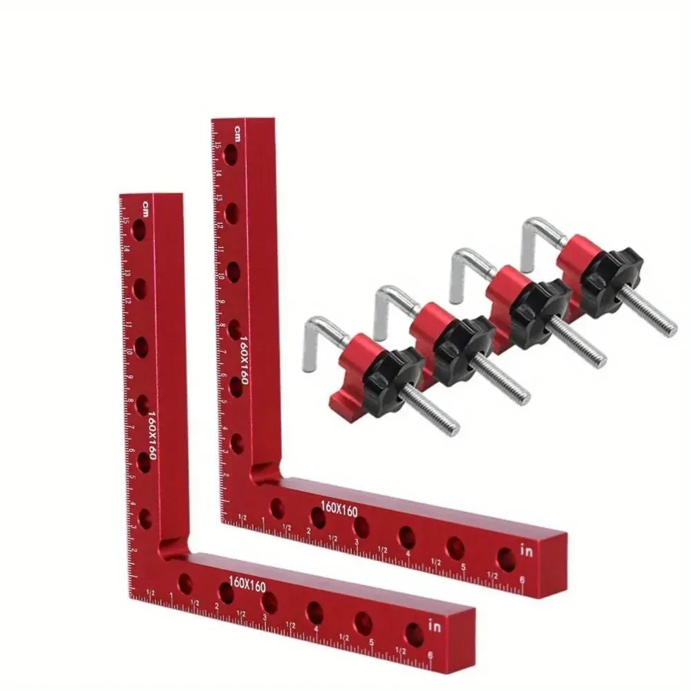 160 MM 90 graden L-vormige hulparmatuur Splicing Board Positioneringspaneel Vaste clip Timmermansvierkante liniaal Houtbewerkingsgereedschap