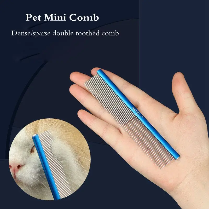 High Quality Pet Dog Comb Small Size Grooming Comb For Shaggy Cat Dogs Barber Grooming Tool Salon Pet Grooming Stainless Comb 