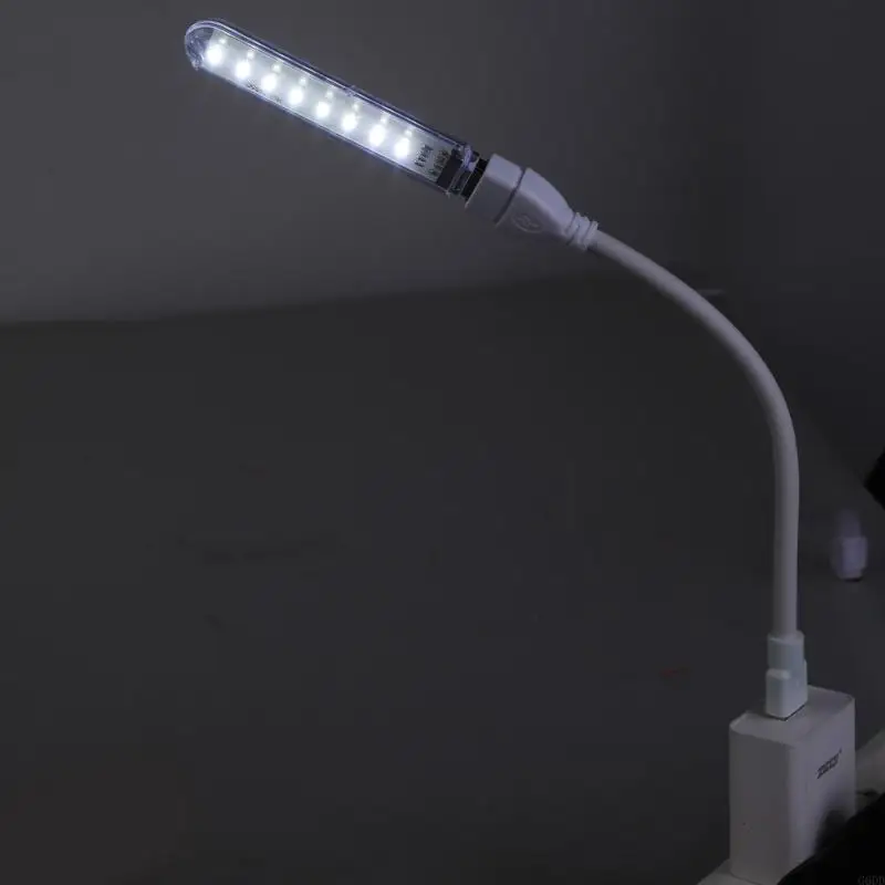 Iluminação LED USB G6DD com 8 LEDs brilhantes e extensão flexível para uso múltiplos fins no acampamento quartos pesca