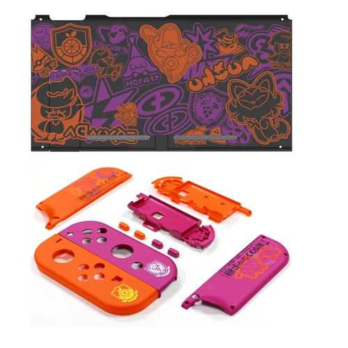 Imagen 2 del producto Para Nintendo Switch consola carcasa de repuesto cubierta para Nintendo Switch Joycon funda botones para PM escarlata y violeta