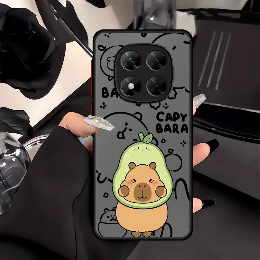 Custodia per Xiaomi Redmi Note 12S 14 Pro 11s 10s 9s 11 12 13 Pro Plus Cover morbida Simpatico cartone animato capibara