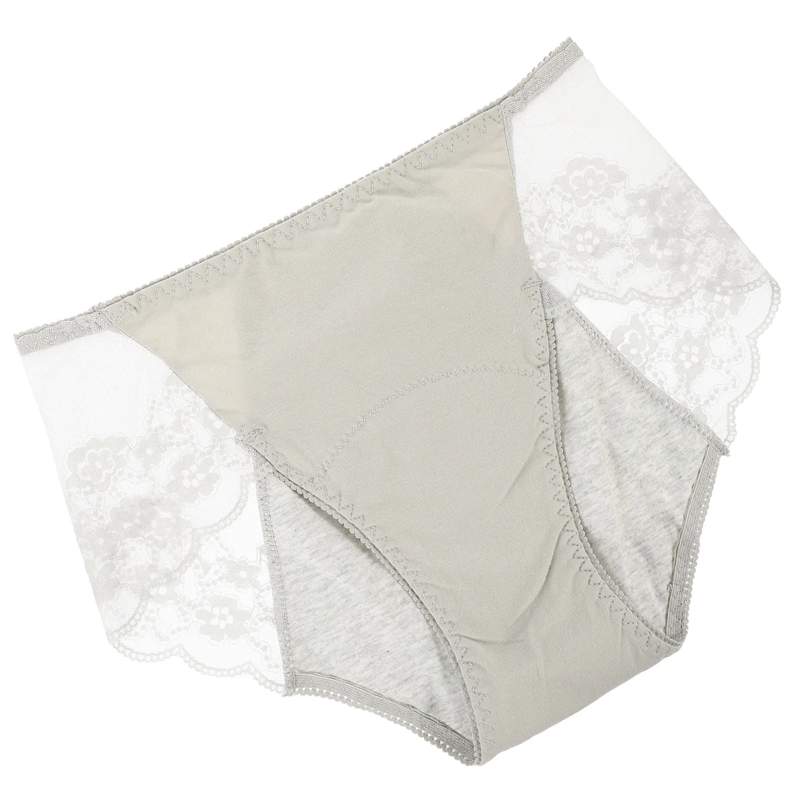 

1pc Anti-side Leakage Physiological Pants Menstrual Briefs Gray L95-115 Comfortable Reusable Breathable Women Underwear