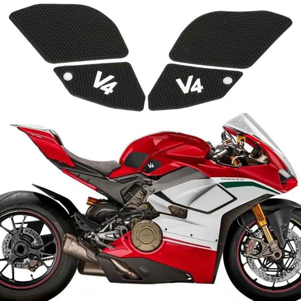 

Fuel Tank Pad For Ducati Panigale V4 V4S2018-2023 StreetFighter V4 V4S2020-2023 Tank Protector Knee Grip