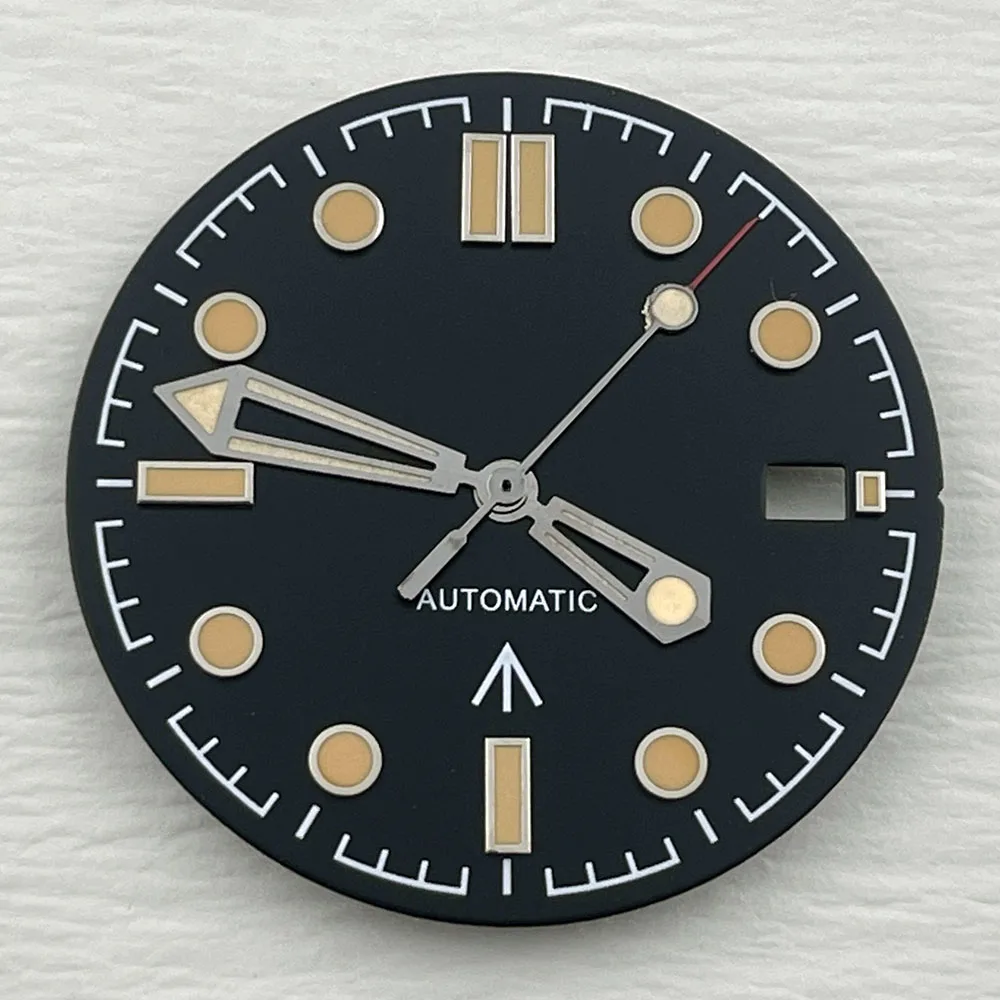 قرص NH35 قرص ساعة رجالي مخصص قرص الشعار مناسب لأدوات إصلاح ملحقات ساعة الحركة NH35