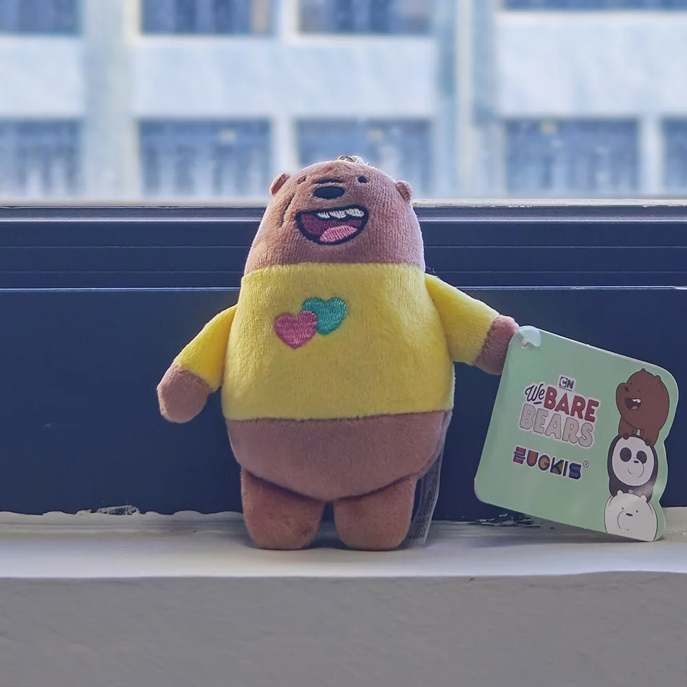 12 Cm We Blote Beren Anime Pluche Sleutelhanger Gekleed Panda Icebear Grizzly Sleutelhanger Tas Decoratie Voor Kinderen Kinderen Kerstcadeau