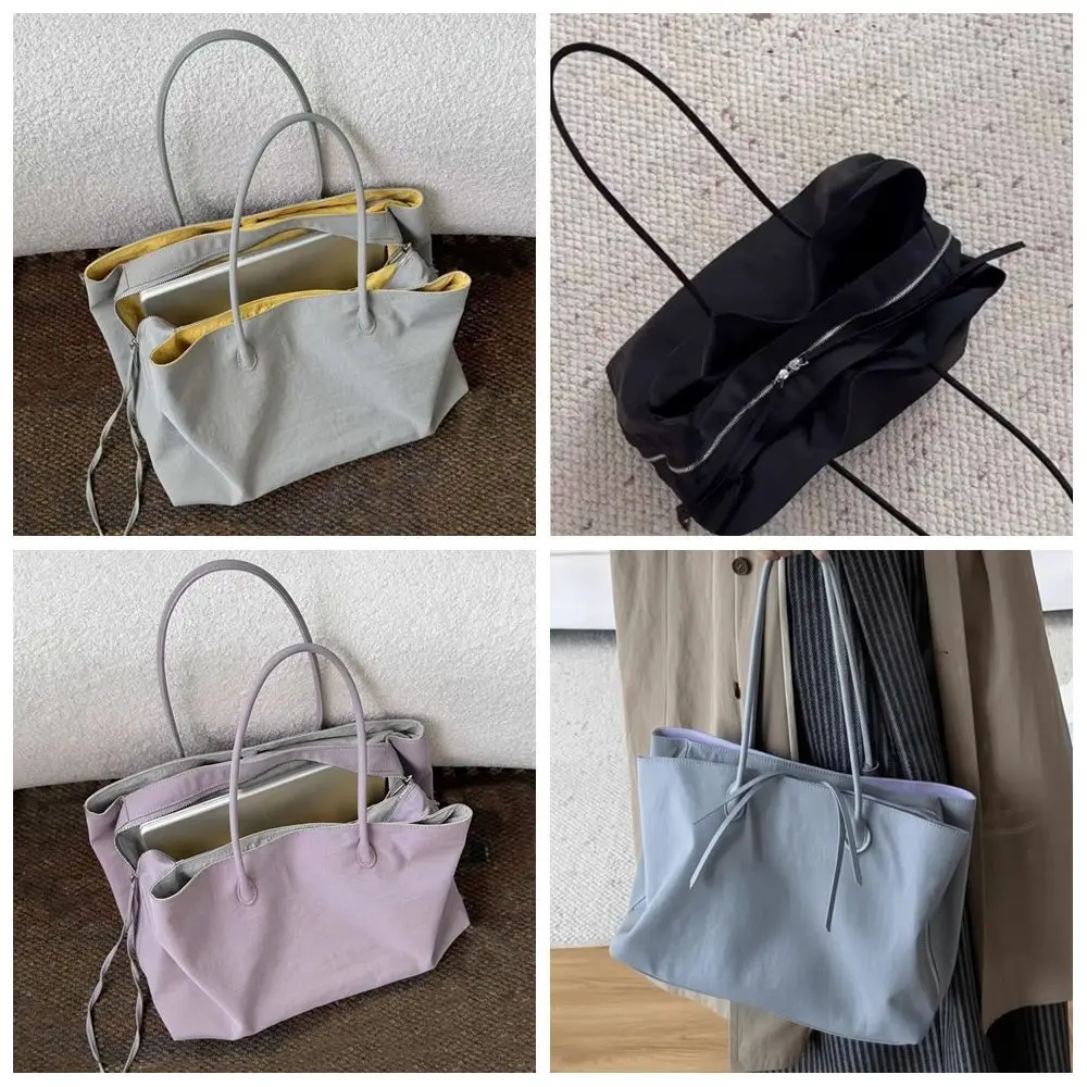 High Quality Casual Tote Bag Trendy Nylon Shoulder Bag Waterproof Large Capacity Handbag